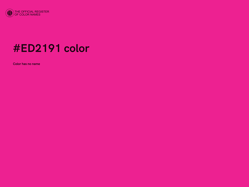 #ED2191 color image