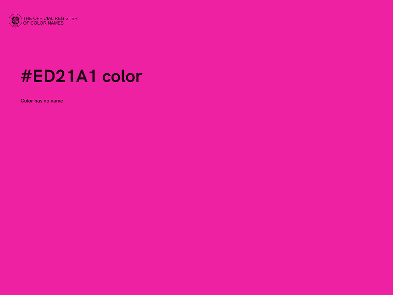 #ED21A1 color image