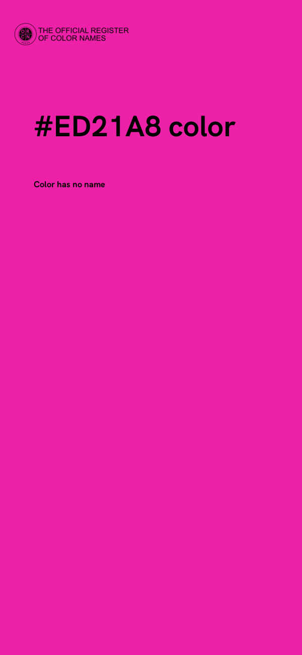 #ED21A8 color image