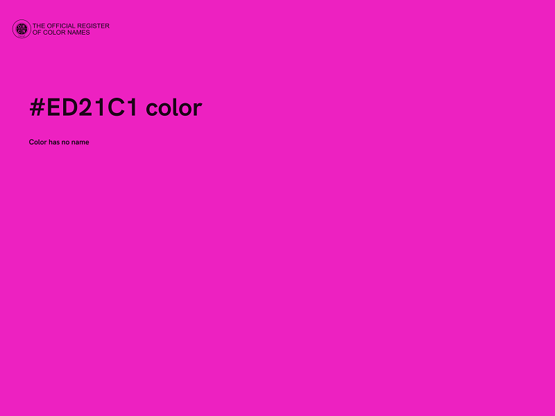 #ED21C1 color image