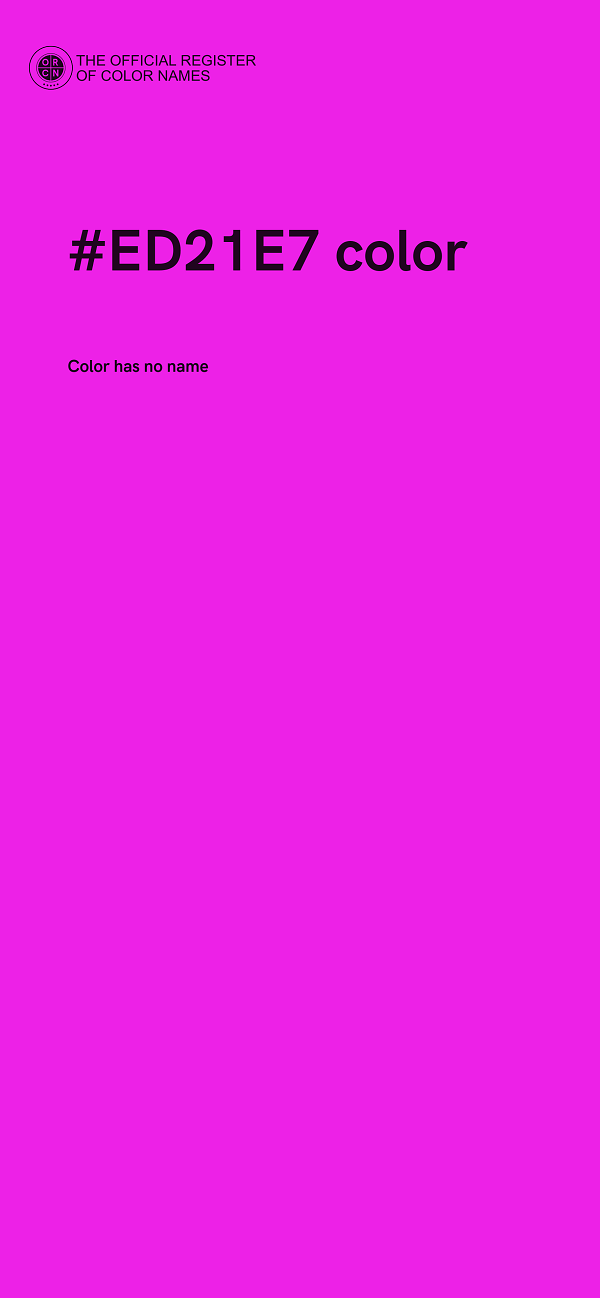 #ED21E7 color image