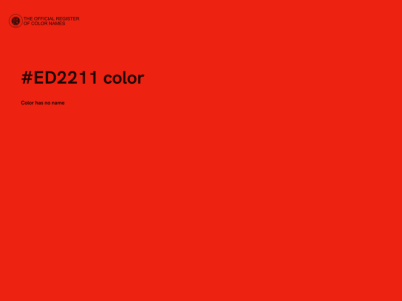 #ED2211 color image