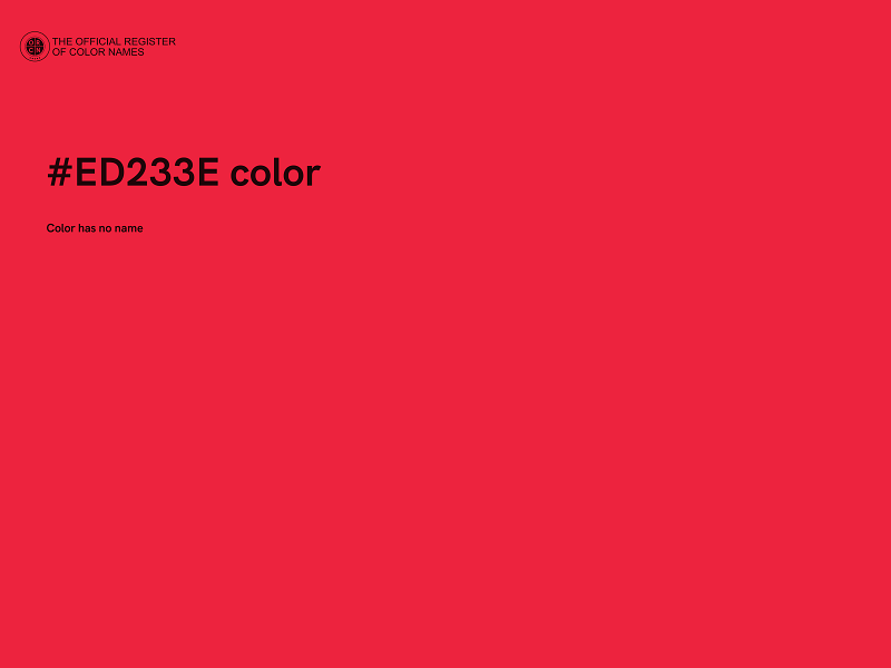 #ED233E color image