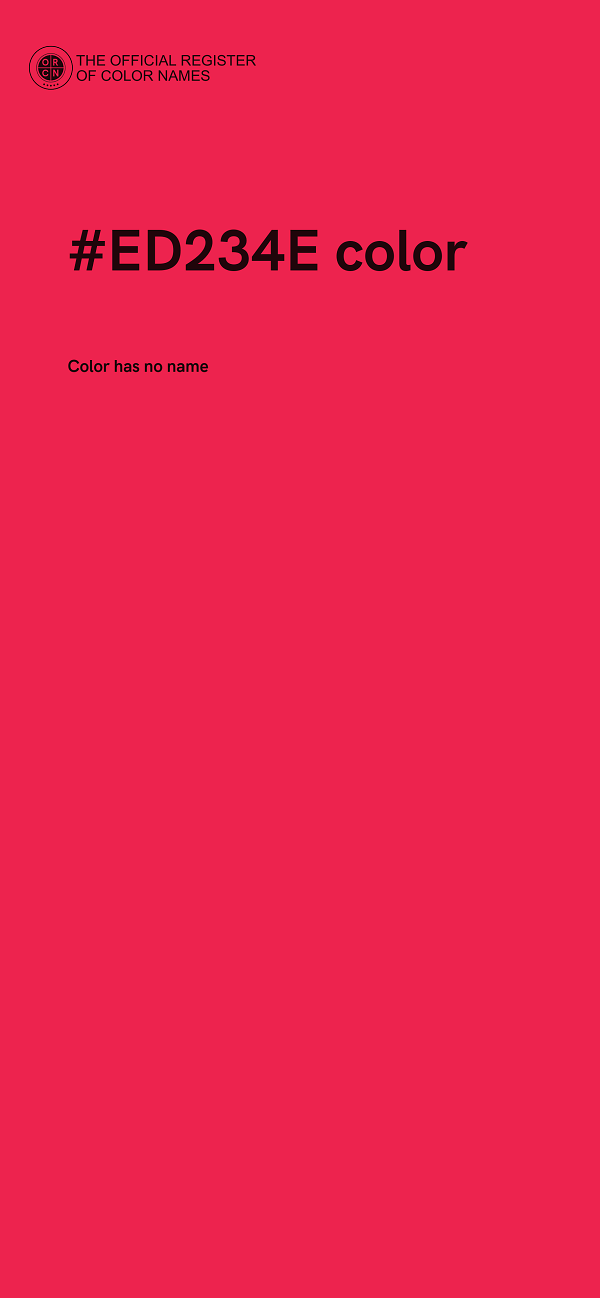 #ED234E color image