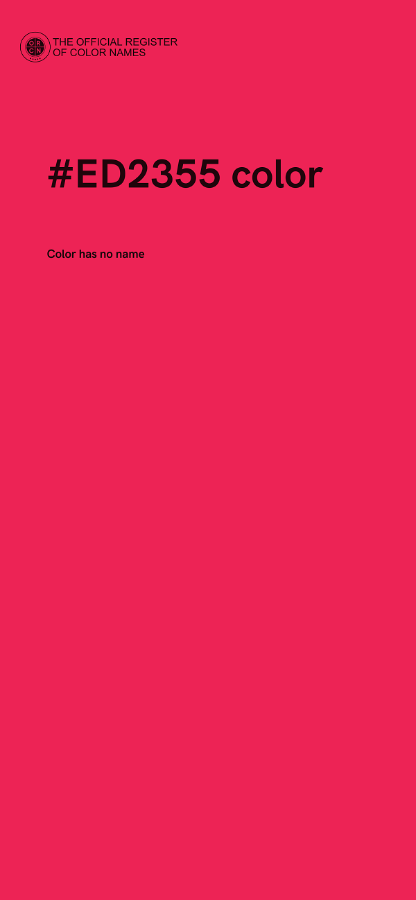 #ED2355 color image