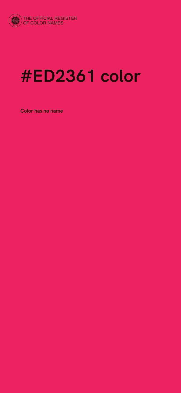 #ED2361 color image