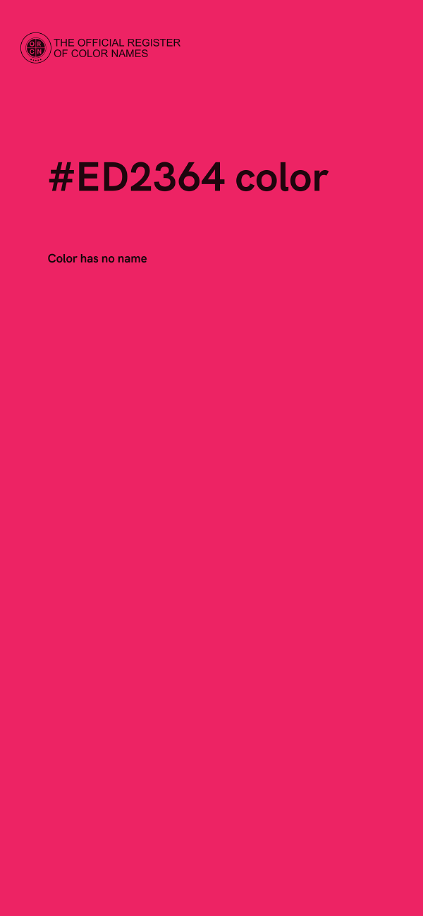 #ED2364 color image