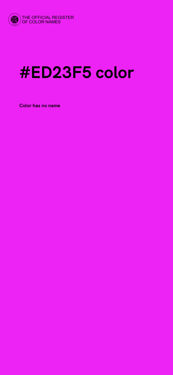#ED23F5 color image