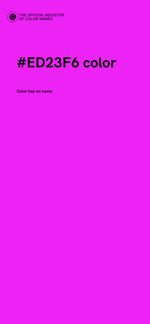 #ED23F6 color image