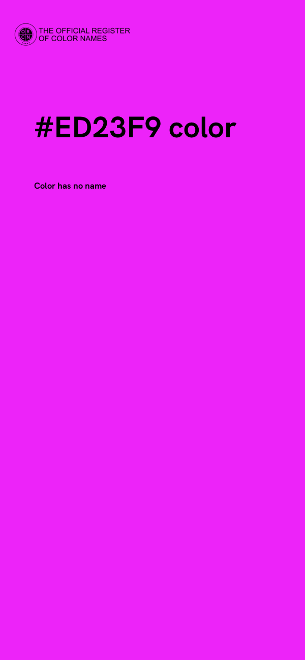 #ED23F9 color image
