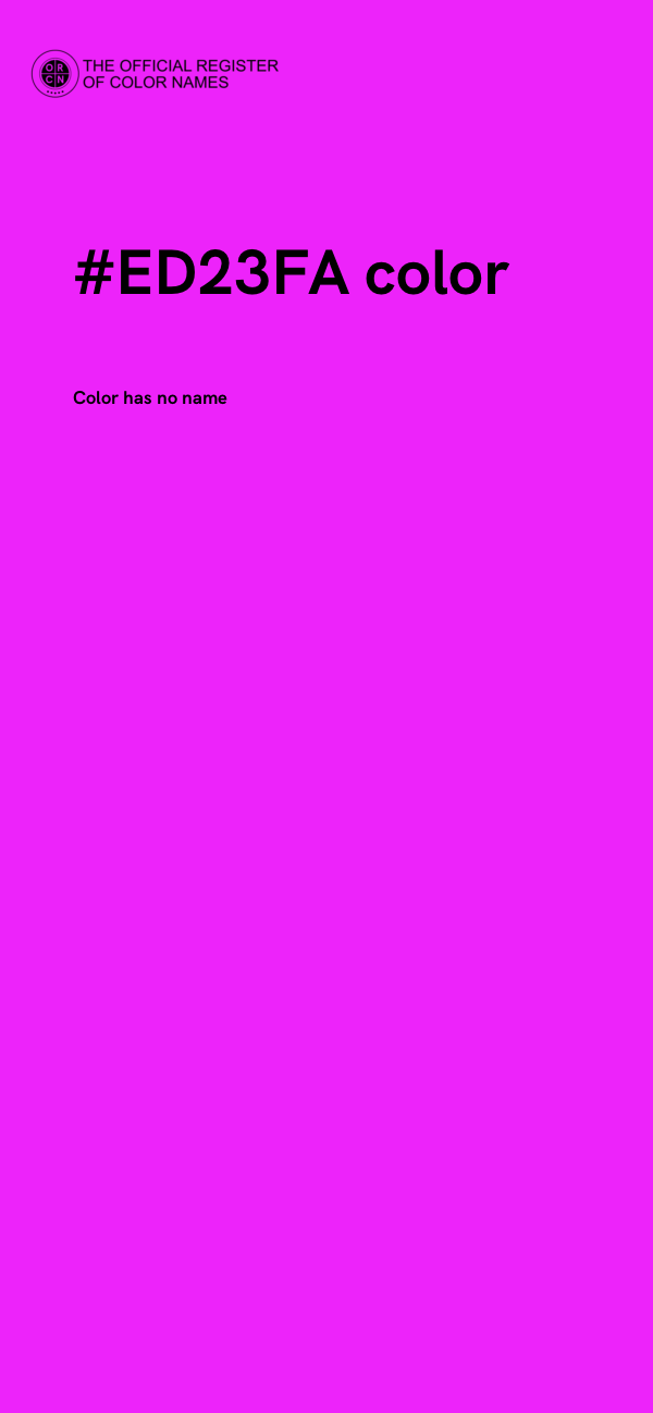 #ED23FA color image