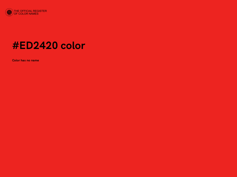 #ED2420 color image