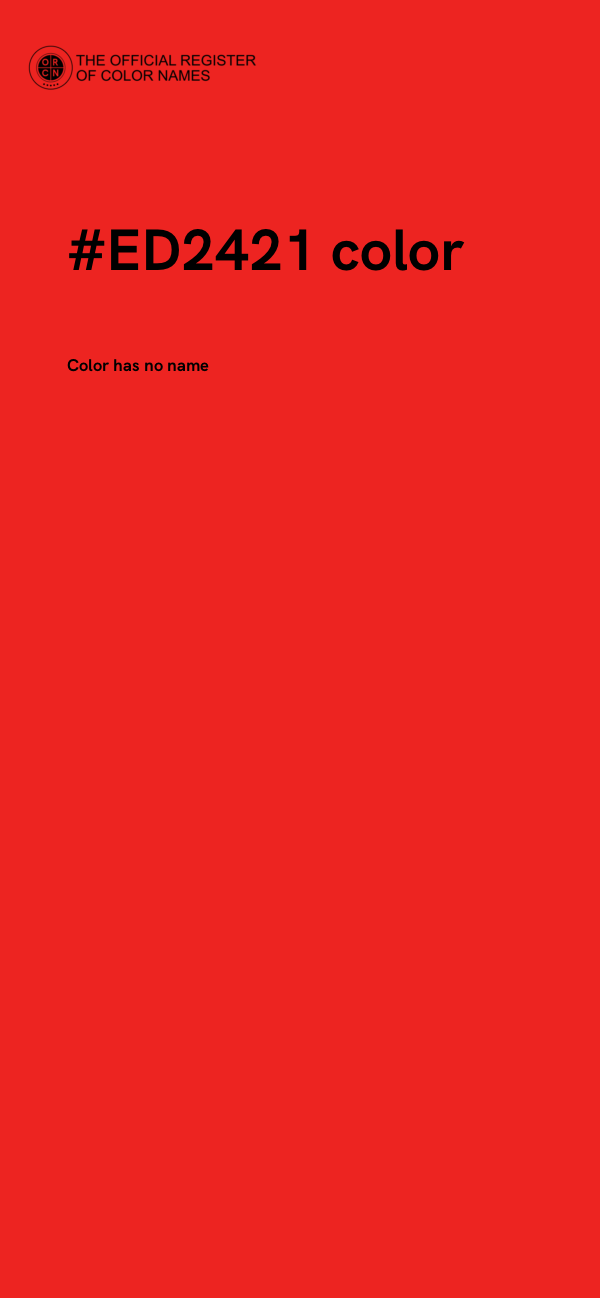 #ED2421 color image