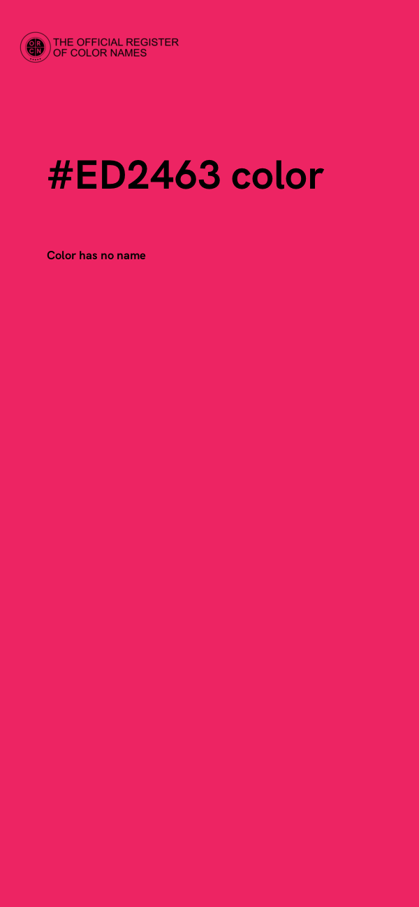#ED2463 color image