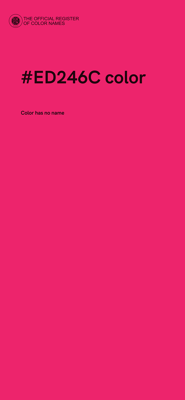 #ED246C color image