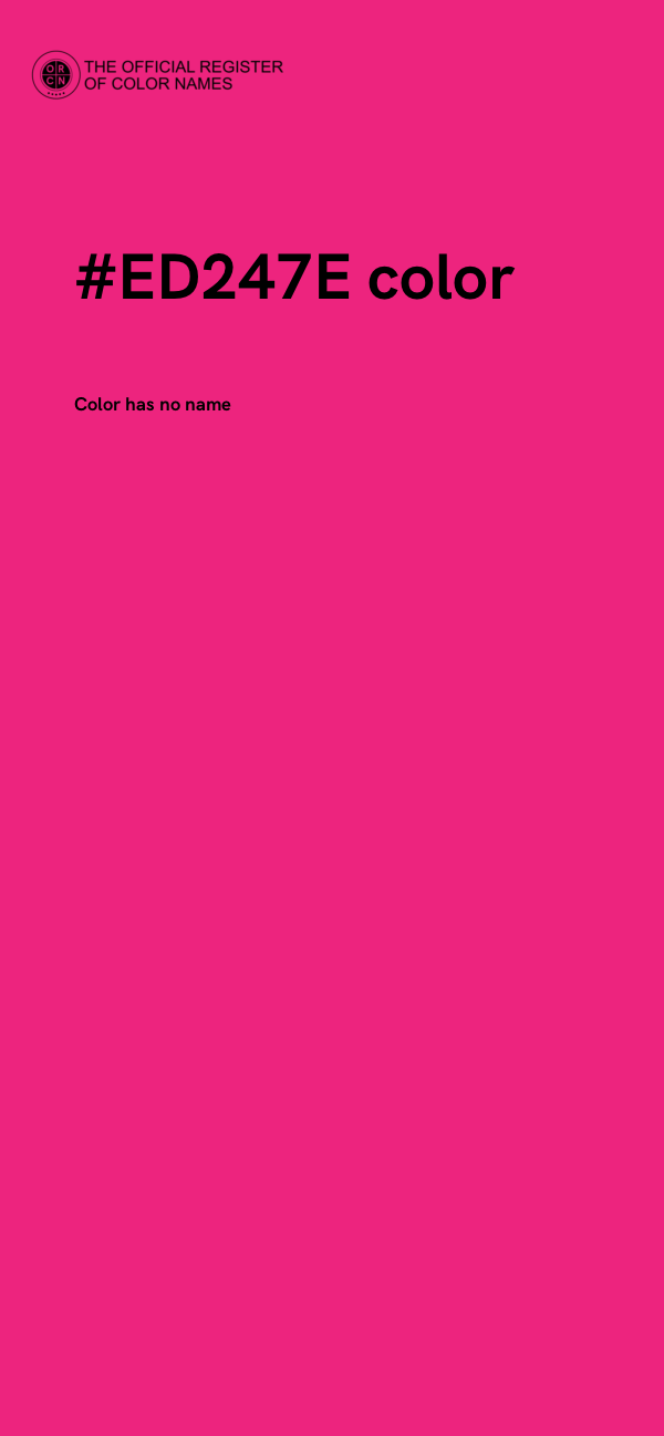 #ED247E color image