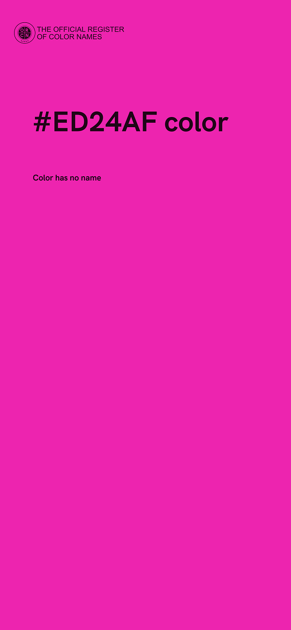 #ED24AF color image