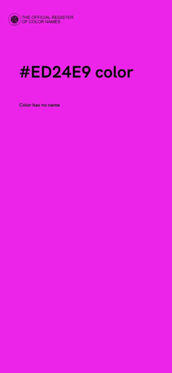 #ED24E9 color image