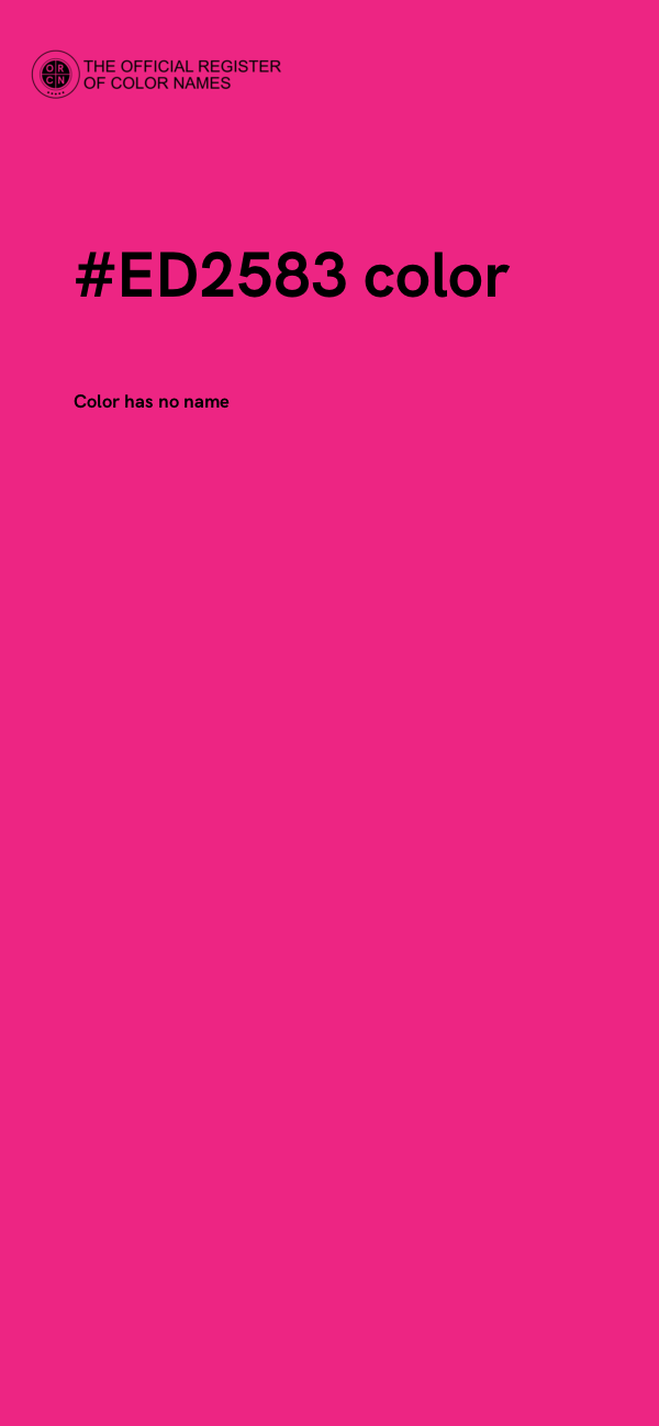 #ED2583 color image