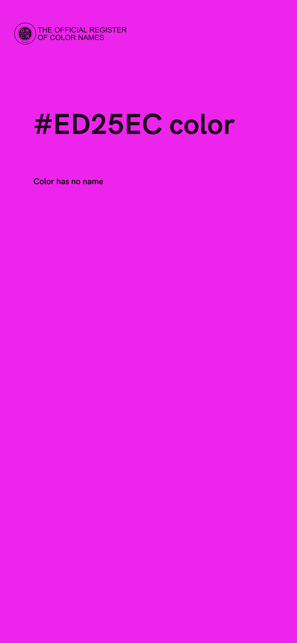 #ED25EC color image