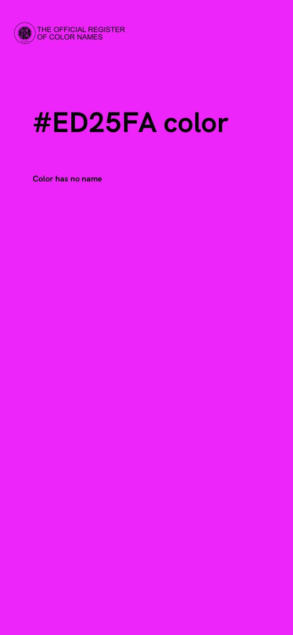 #ED25FA color image
