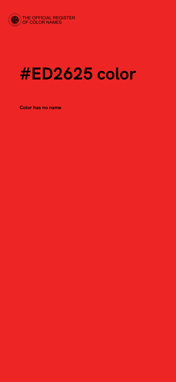 #ED2625 color image