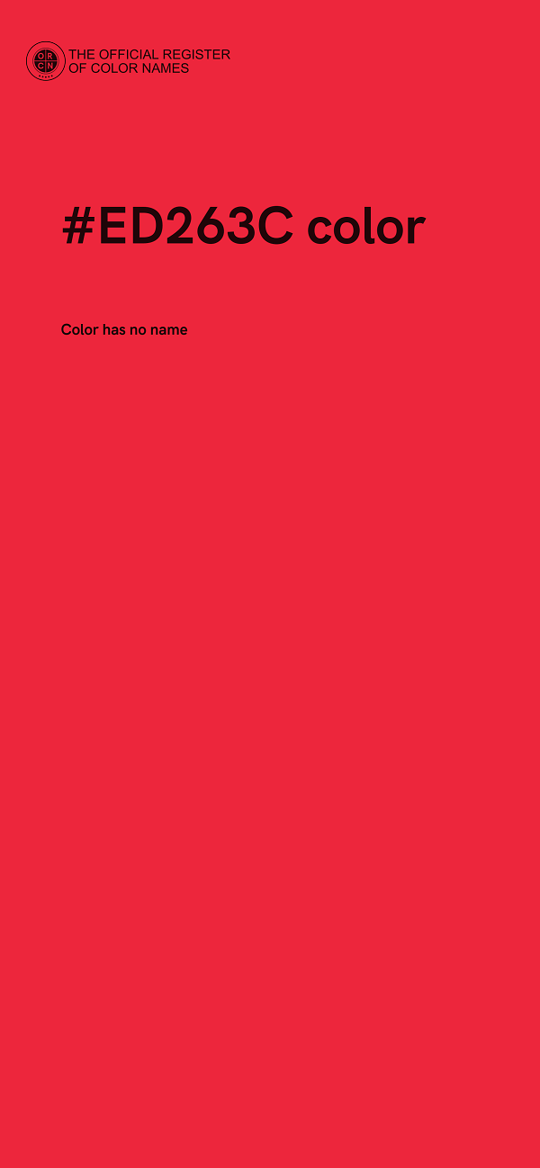 #ED263C color image