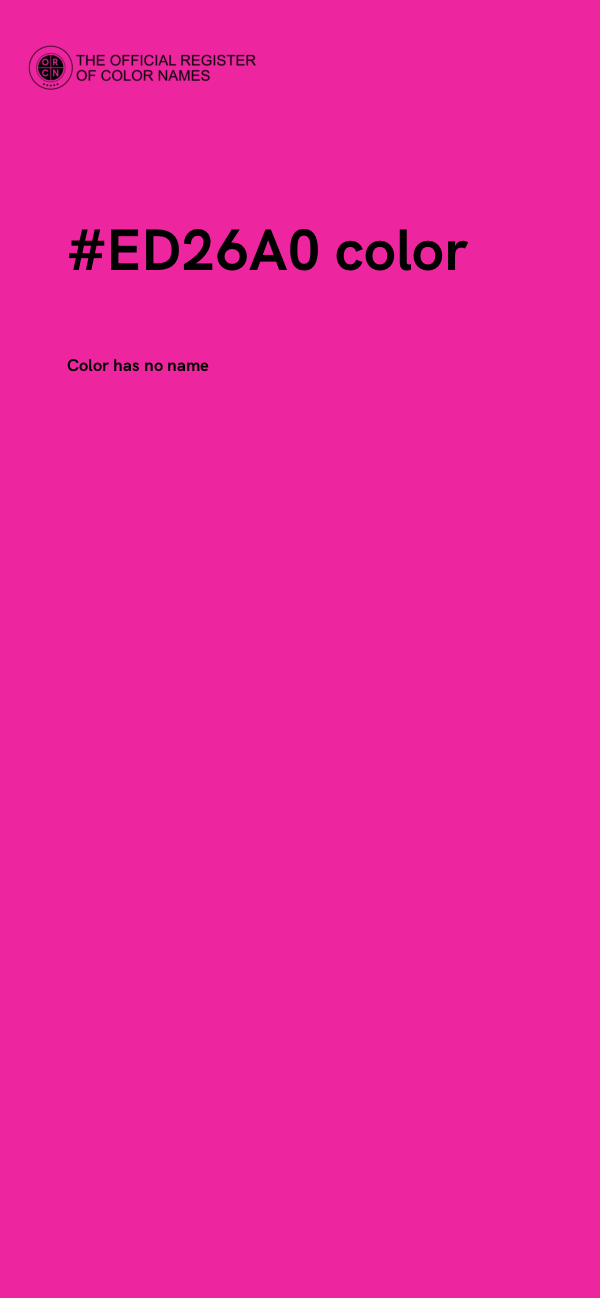 #ED26A0 color image