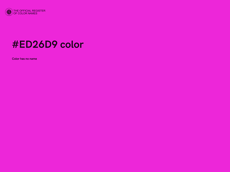 #ED26D9 color image