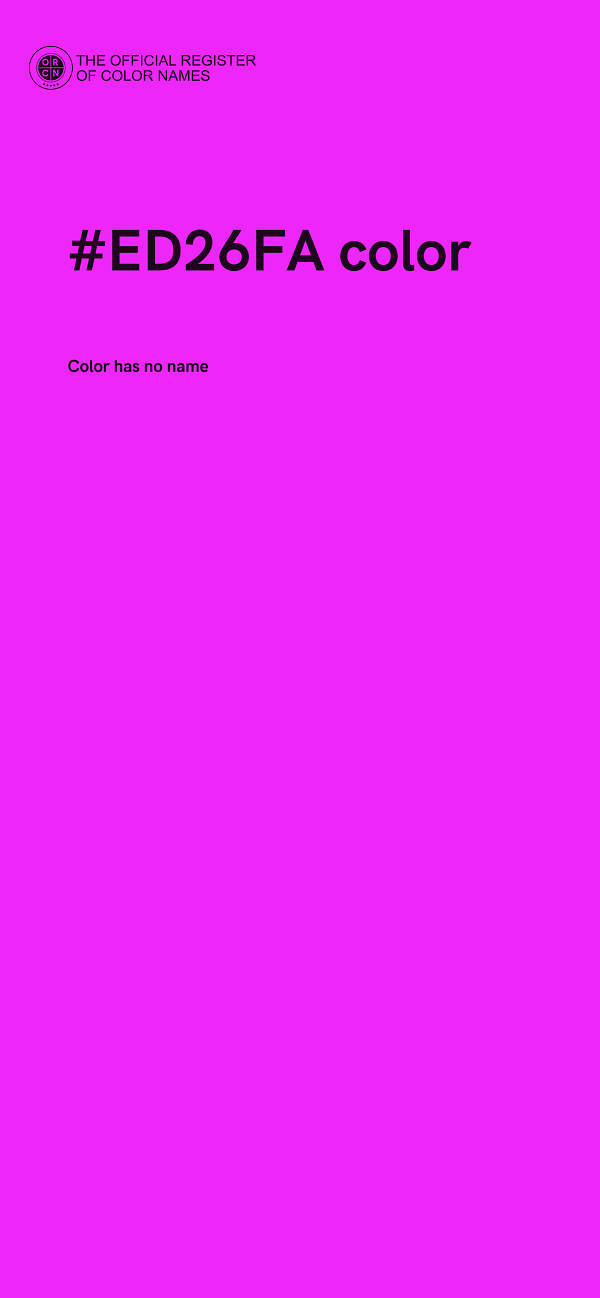 #ED26FA color image