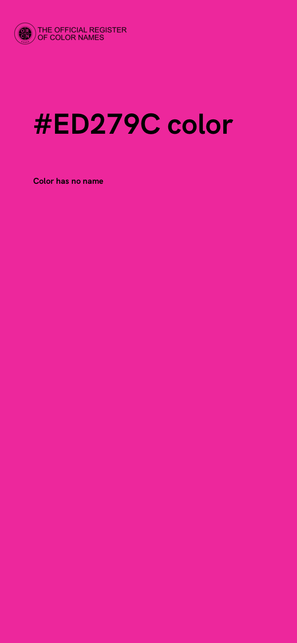 #ED279C color image