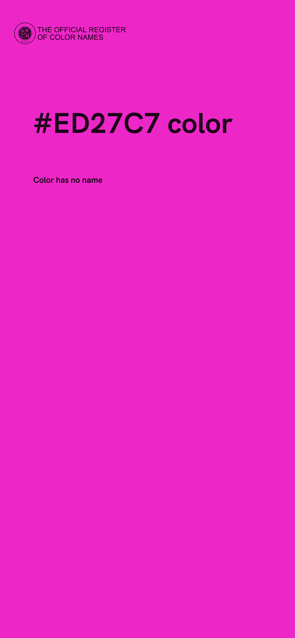#ED27C7 color image