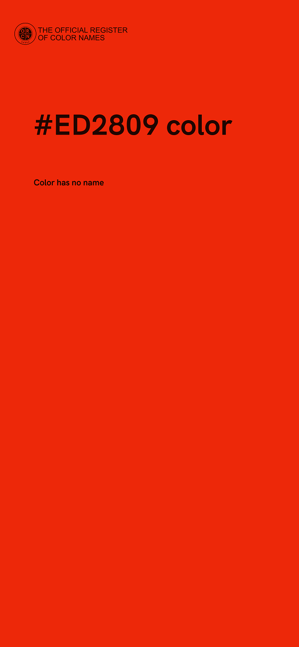 #ED2809 color image