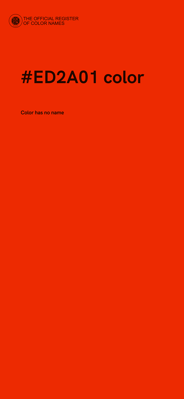 #ED2A01 color image