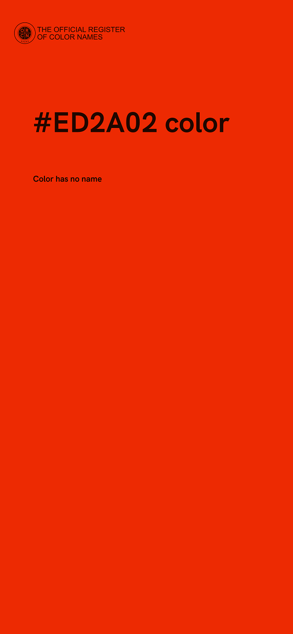#ED2A02 color image