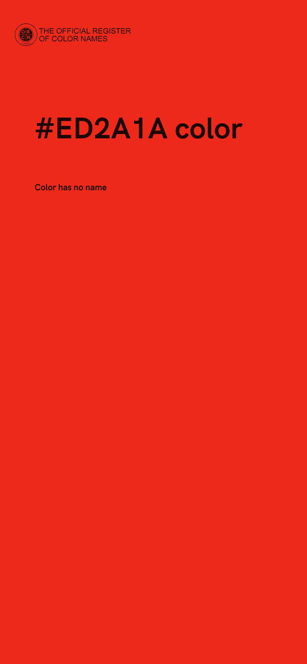 #ED2A1A color image