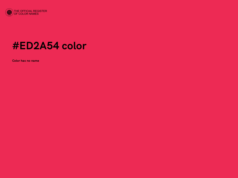 #ED2A54 color image