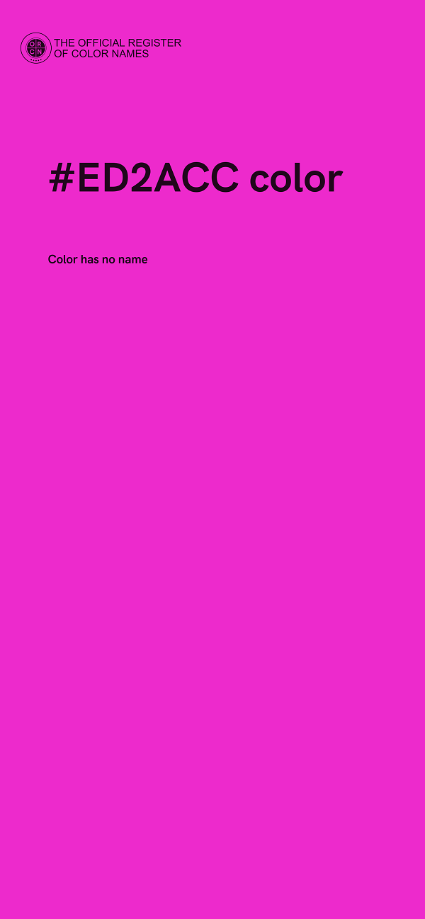 #ED2ACC color image