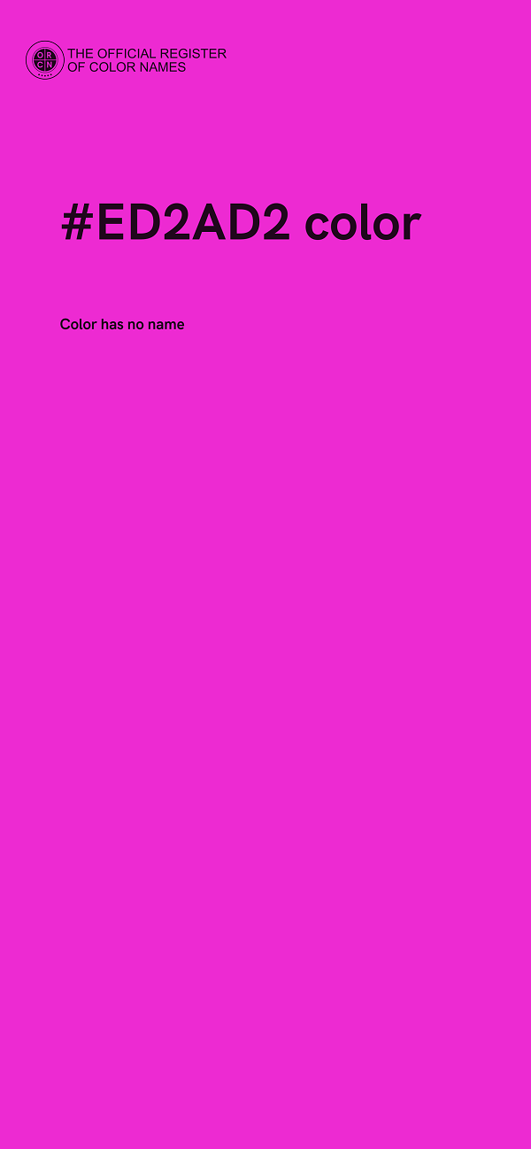 #ED2AD2 color image