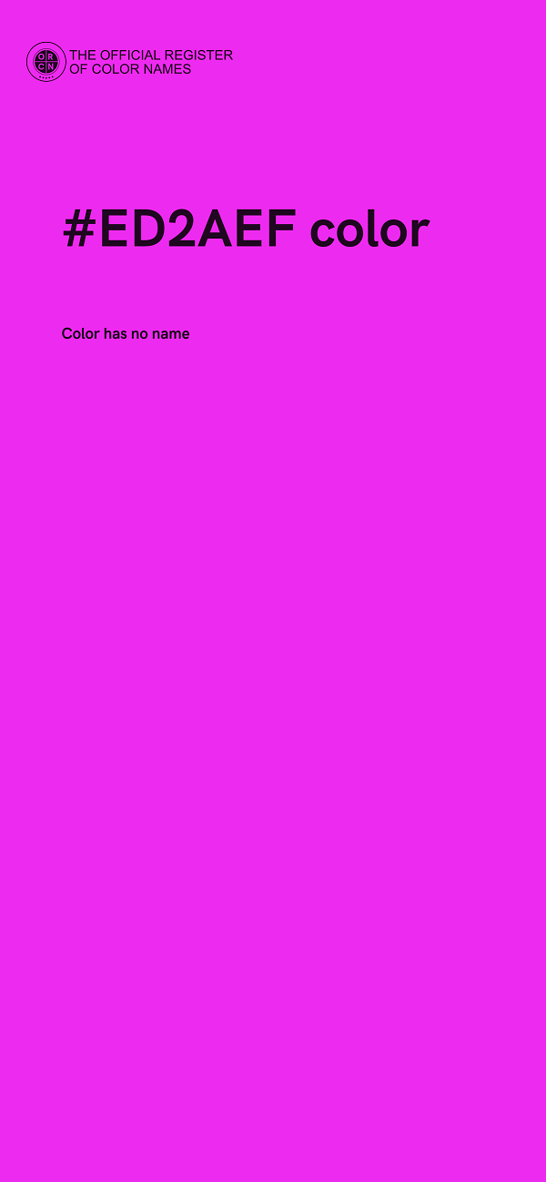#ED2AEF color image