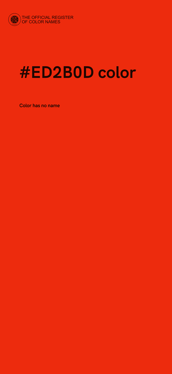 #ED2B0D color image