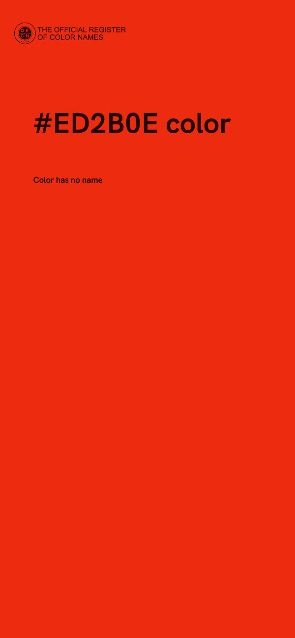 #ED2B0E color image