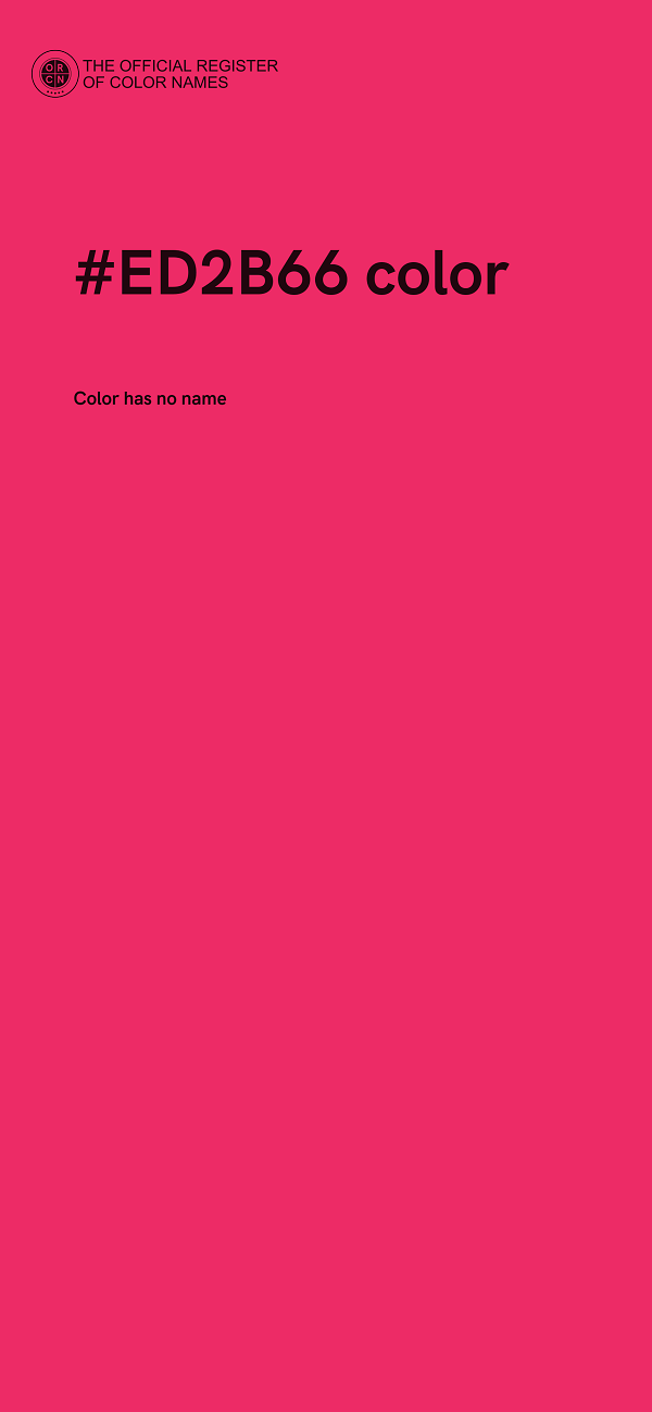 #ED2B66 color image