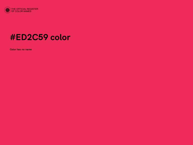 #ED2C59 color image