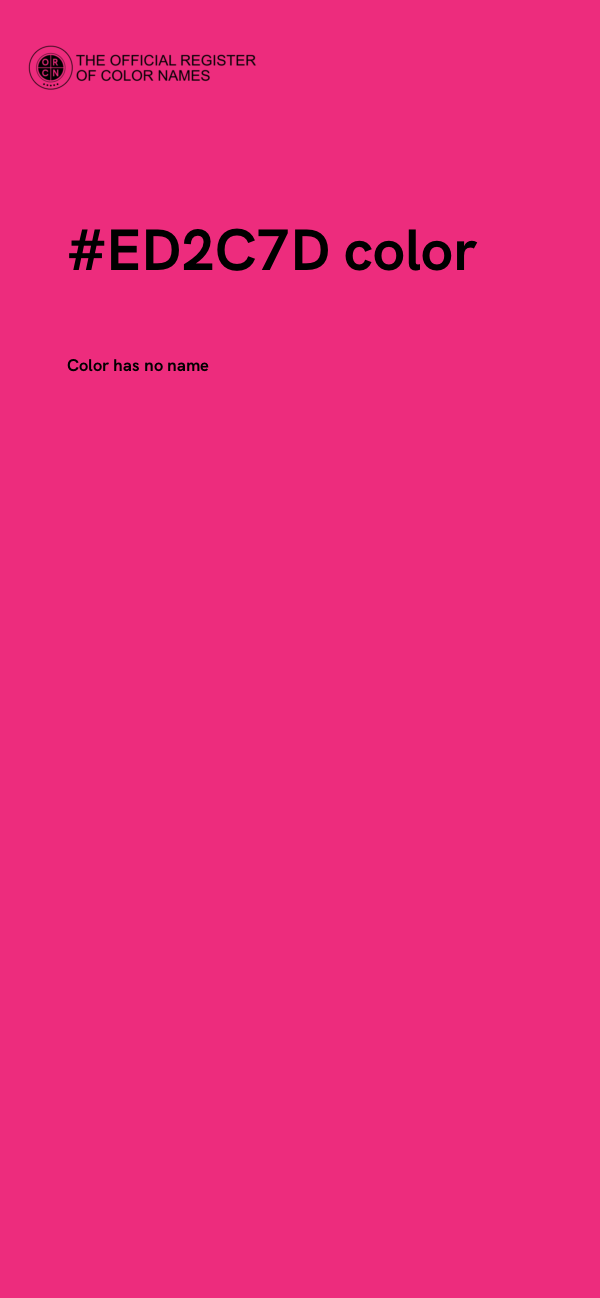 #ED2C7D color image