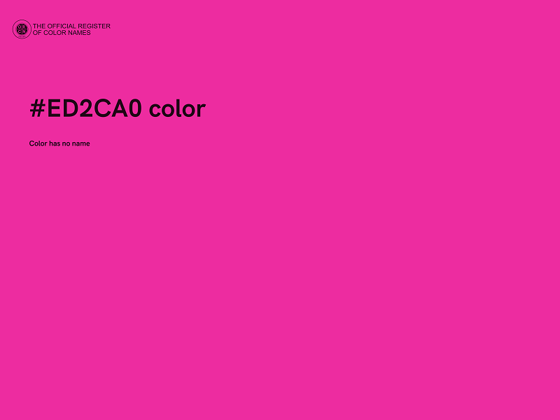 #ED2CA0 color image