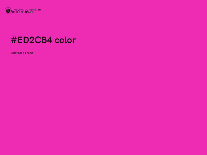 #ED2CB4 color image