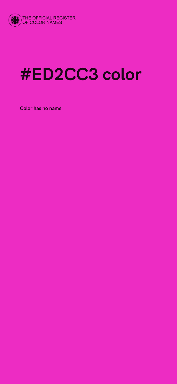 #ED2CC3 color image