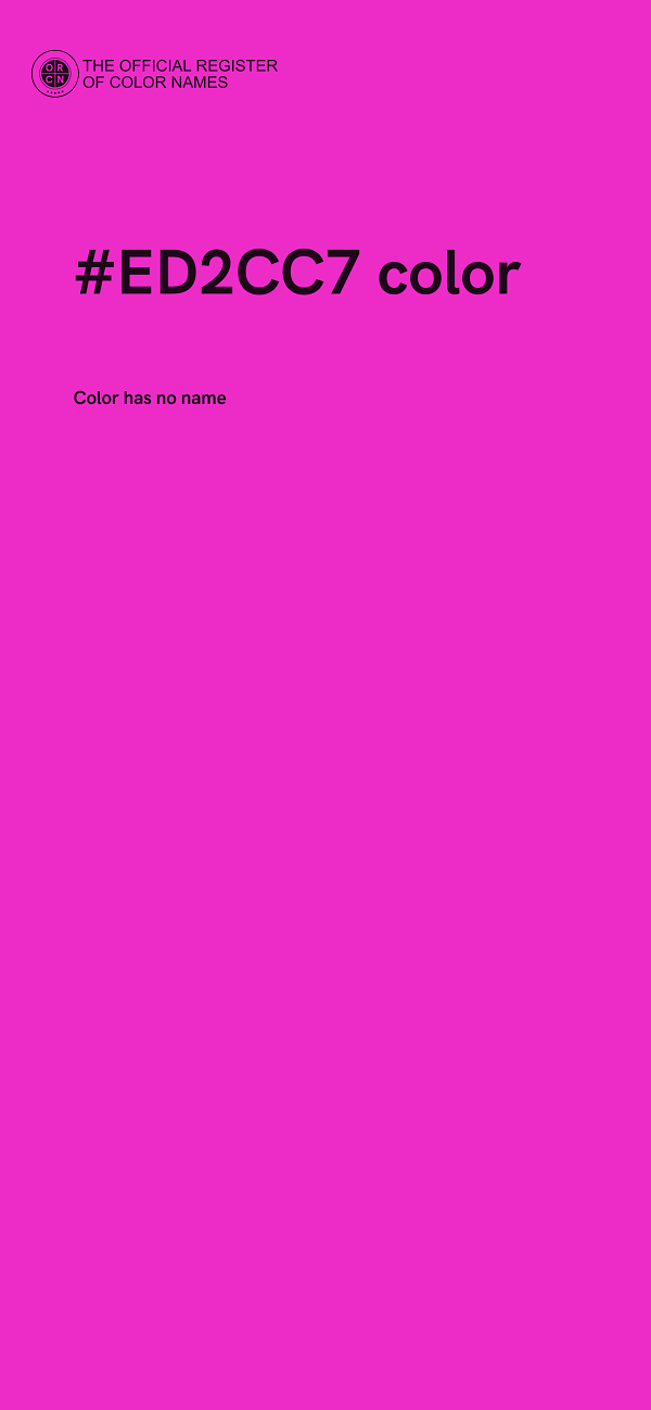 #ED2CC7 color image