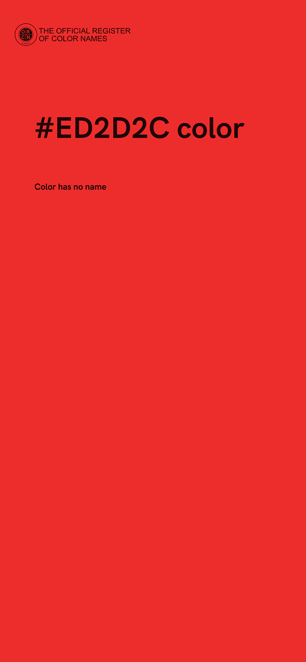 #ED2D2C color image